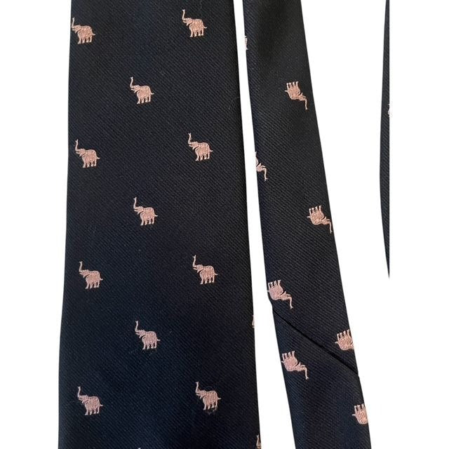English Sports Shop Bermuda Pink Elephant Men's Neck Tie - Made in Italy