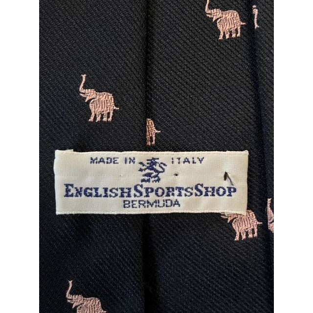 English Sports Shop Bermuda Pink Elephant Men's Neck Tie - Made in Italy