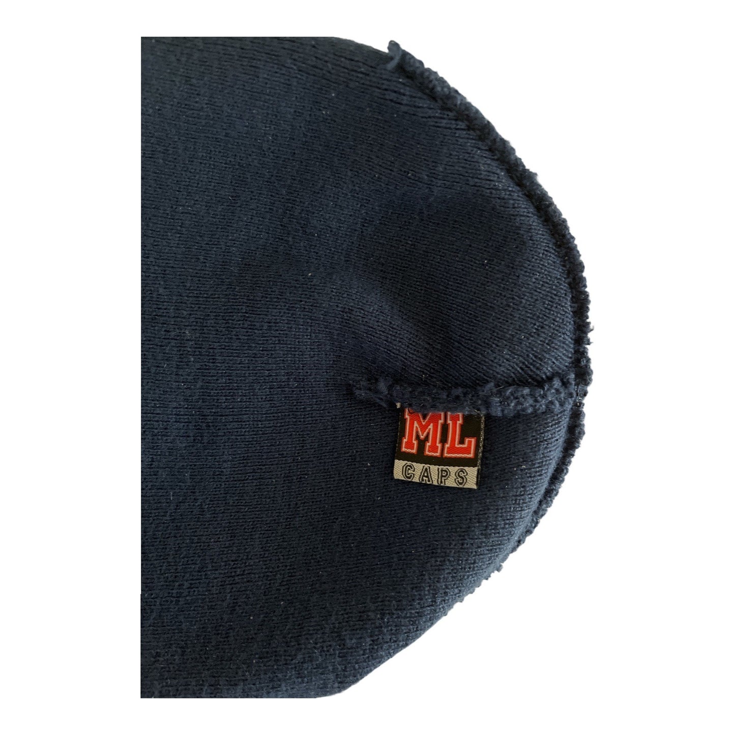 Vintage ML Caps Navy Knit Beanie with Winged Griffin Aviator Logo