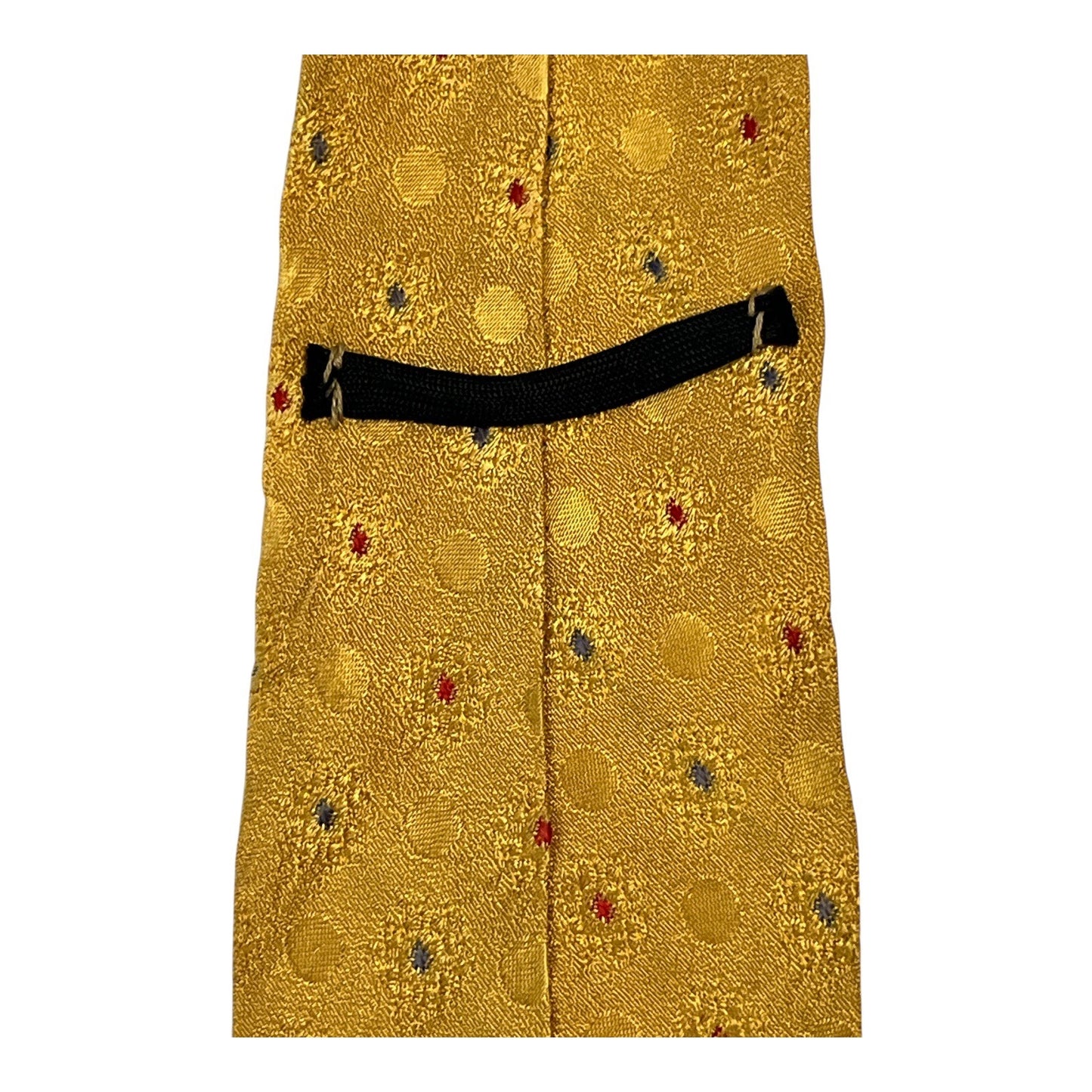 Vintage Gold Geometric Necktie – 56” x 3” – Mid-Century Style Men’s Tie