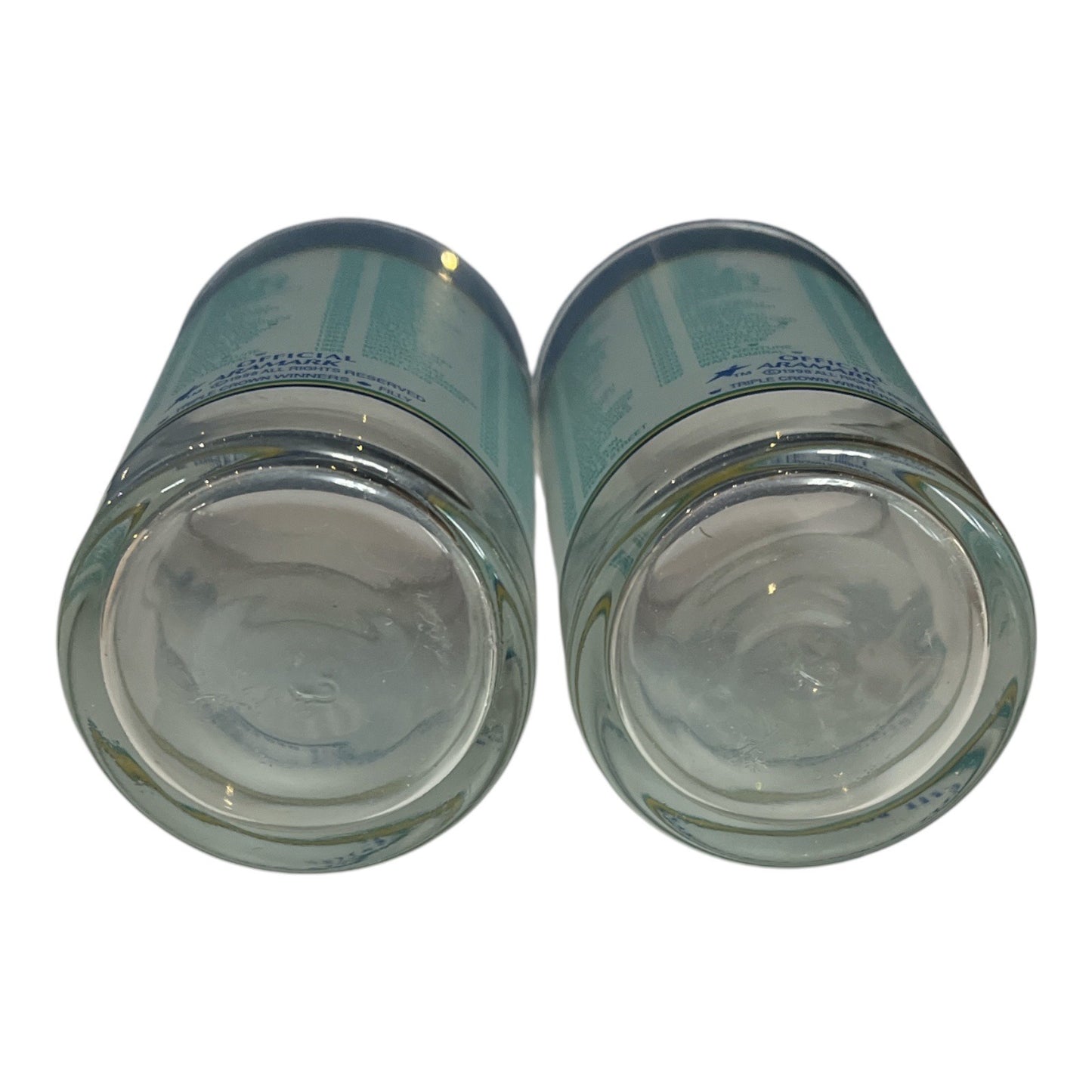 Set of 2 Kentucky Derby Mint Julep Glasses – 1999 125th Official Aramark – Vintage Collectible