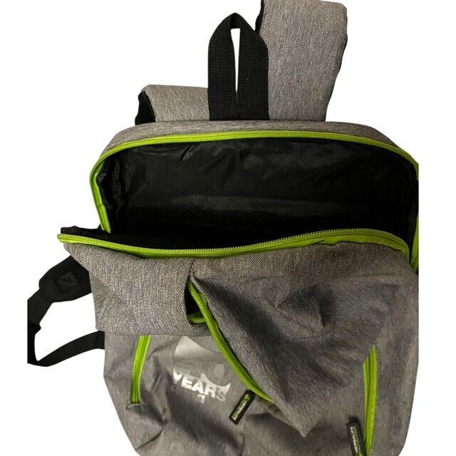 Herbalife Nutrition 40 Years Anniversary Gray Backpack with Green Zippers