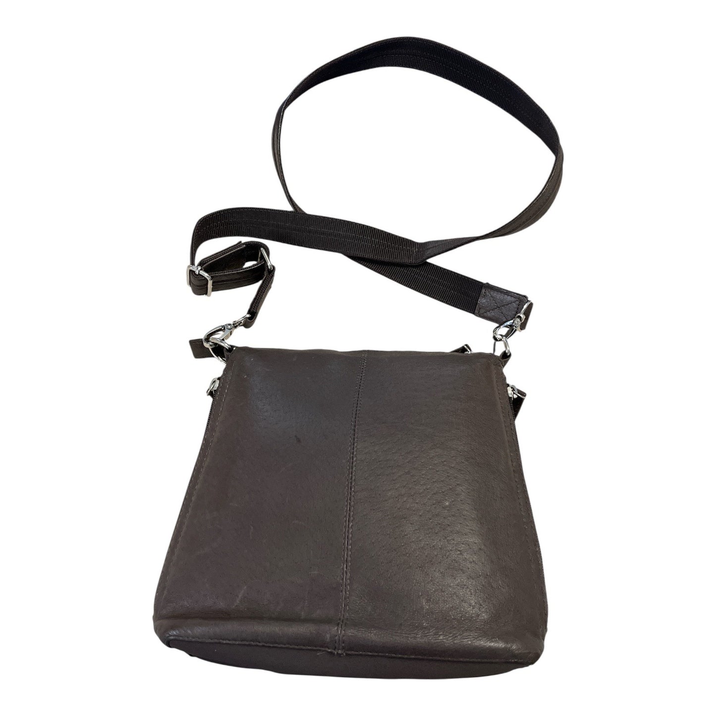 Gun Tote’n Mamas Concealed Carry Brown Faux Leather Crossbody Bag – 2012 – Adjustable Strap, Organizer Pockets, Holster Included