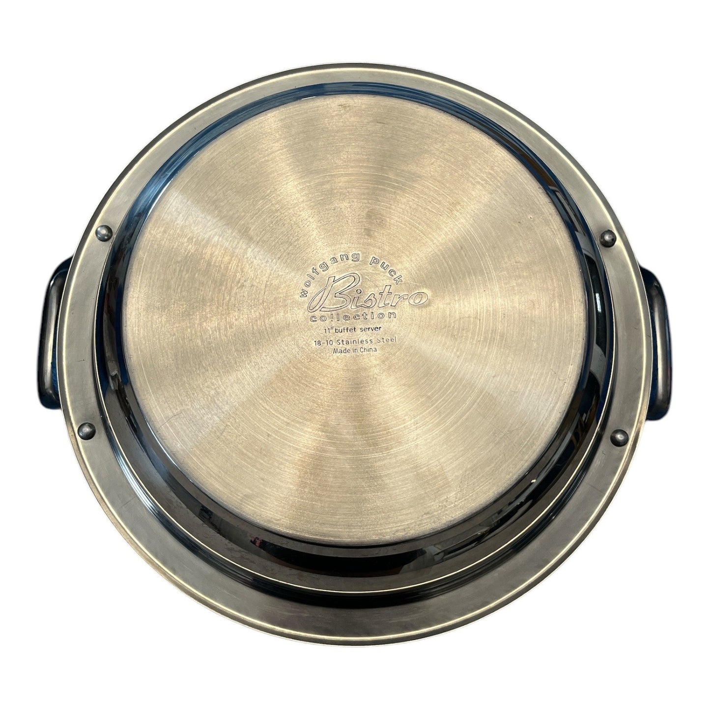 Wolfgang Puck Bistro Collection Stainless Steel Buffet Server Dish With Handles 13"