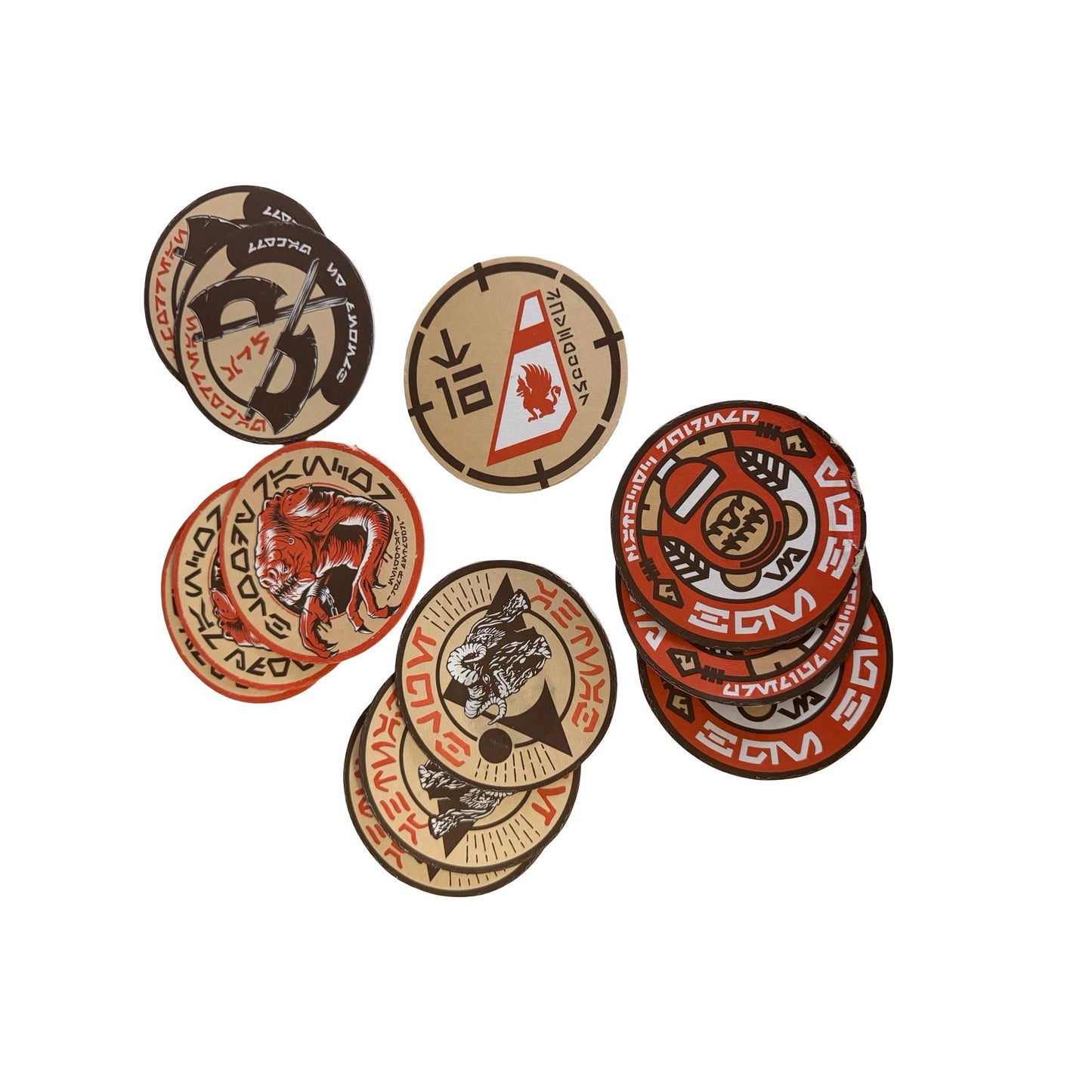 Disney Skipper Canteen Coaster Set Lot of 15 Star Wars Galaxy's Edge Oga's Cantina Style