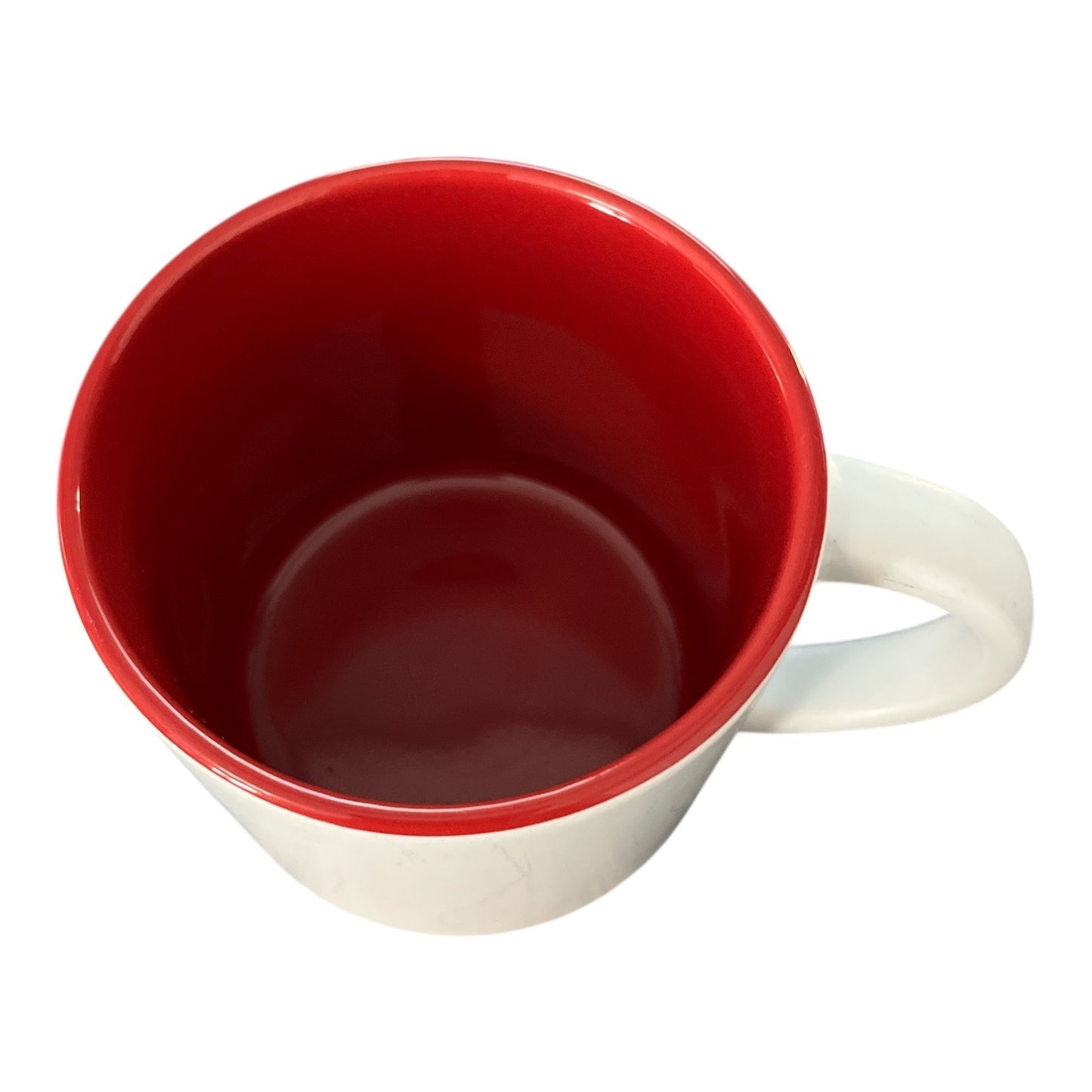 Yelp Logo Coffee Mug – Red Interior – White Exterior – 3.5 x 3.5 – Promotional Ceramic Cup