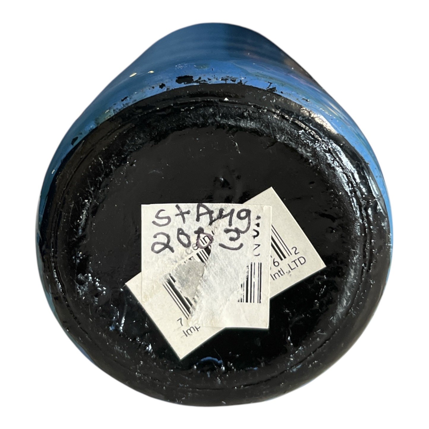 Hand-Painted Nautical Sailboat Decorative Bottle – St. Augustine 2003 – Coastal Art