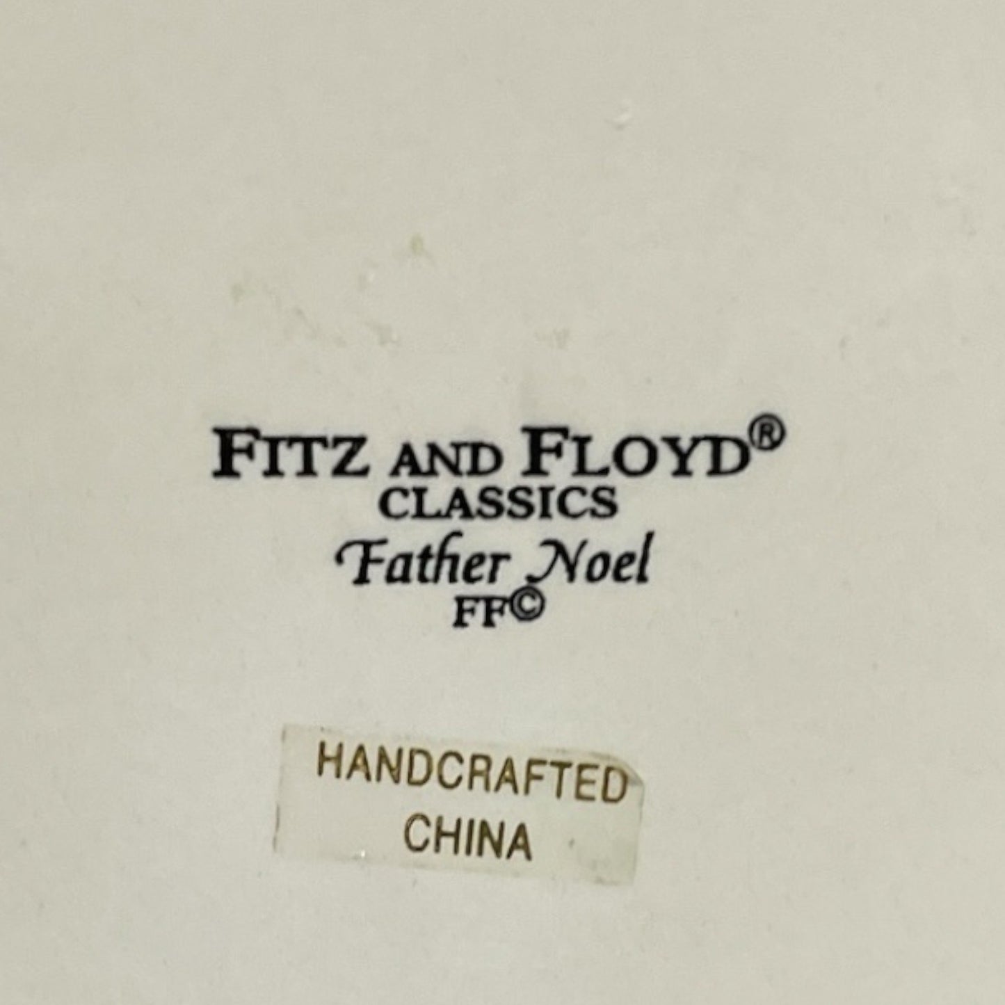 Fitz and Floyd Father Noel Octagon Lidded Box, Fruit & Ribbon Top, 1990s