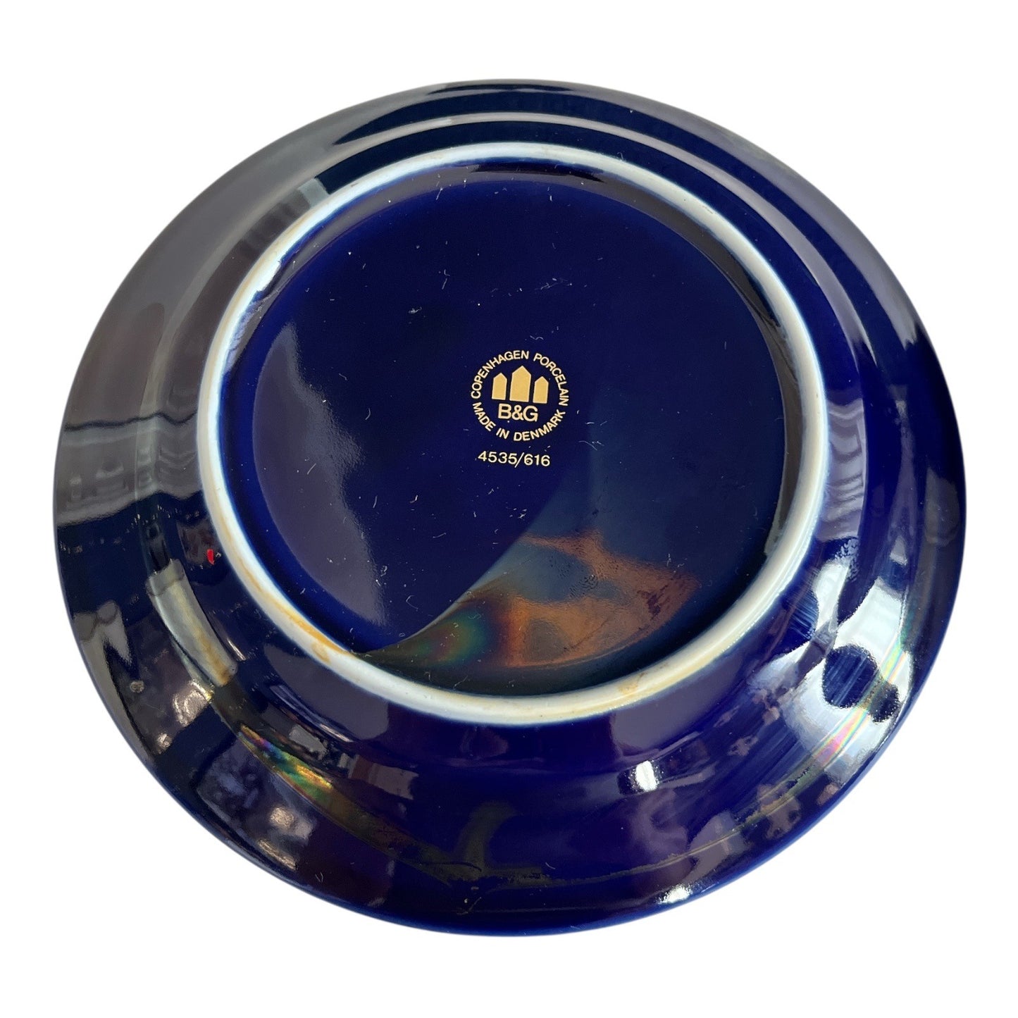 VTG 4 Bing & Grøndahl Copenhagen Porcelain Composer Plates – Cobalt Blue & 22K Gold
