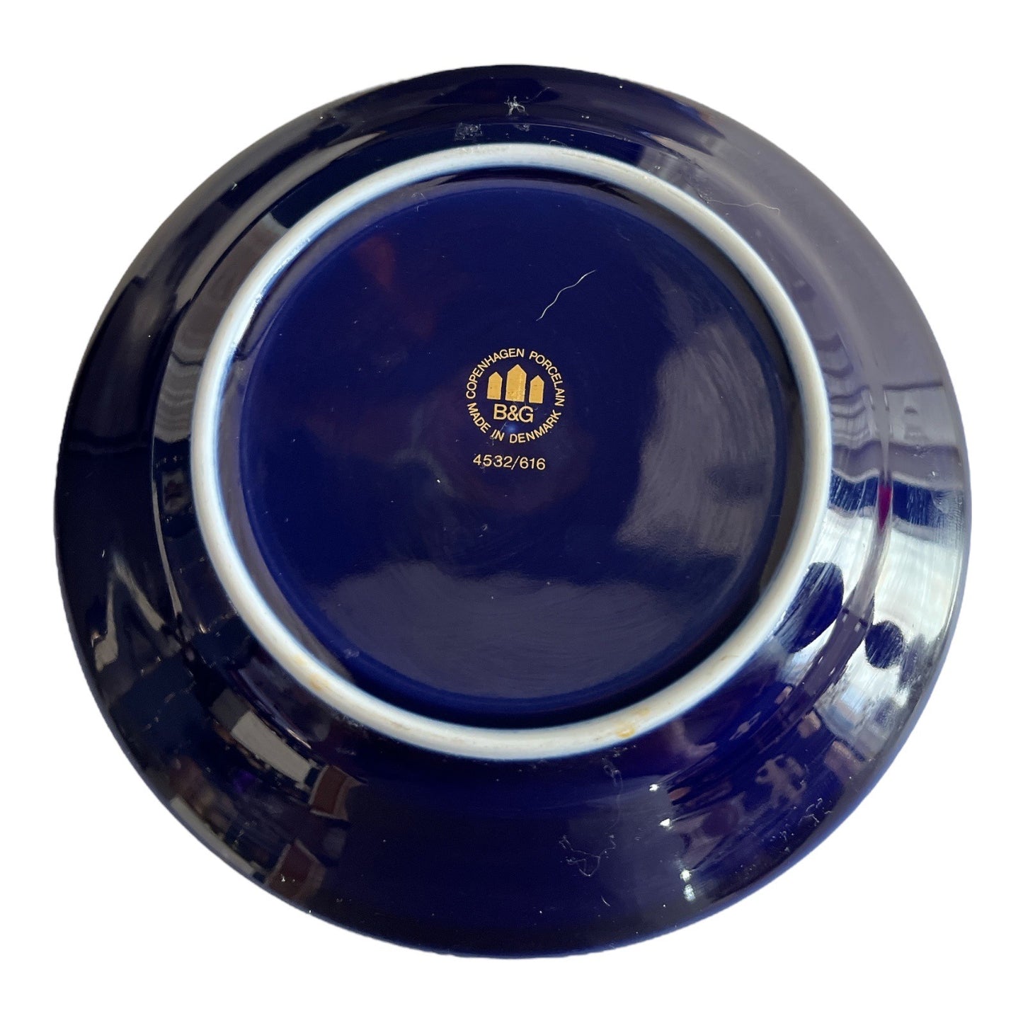VTG 4 Bing & Grøndahl Copenhagen Porcelain Composer Plates – Cobalt Blue & 22K Gold