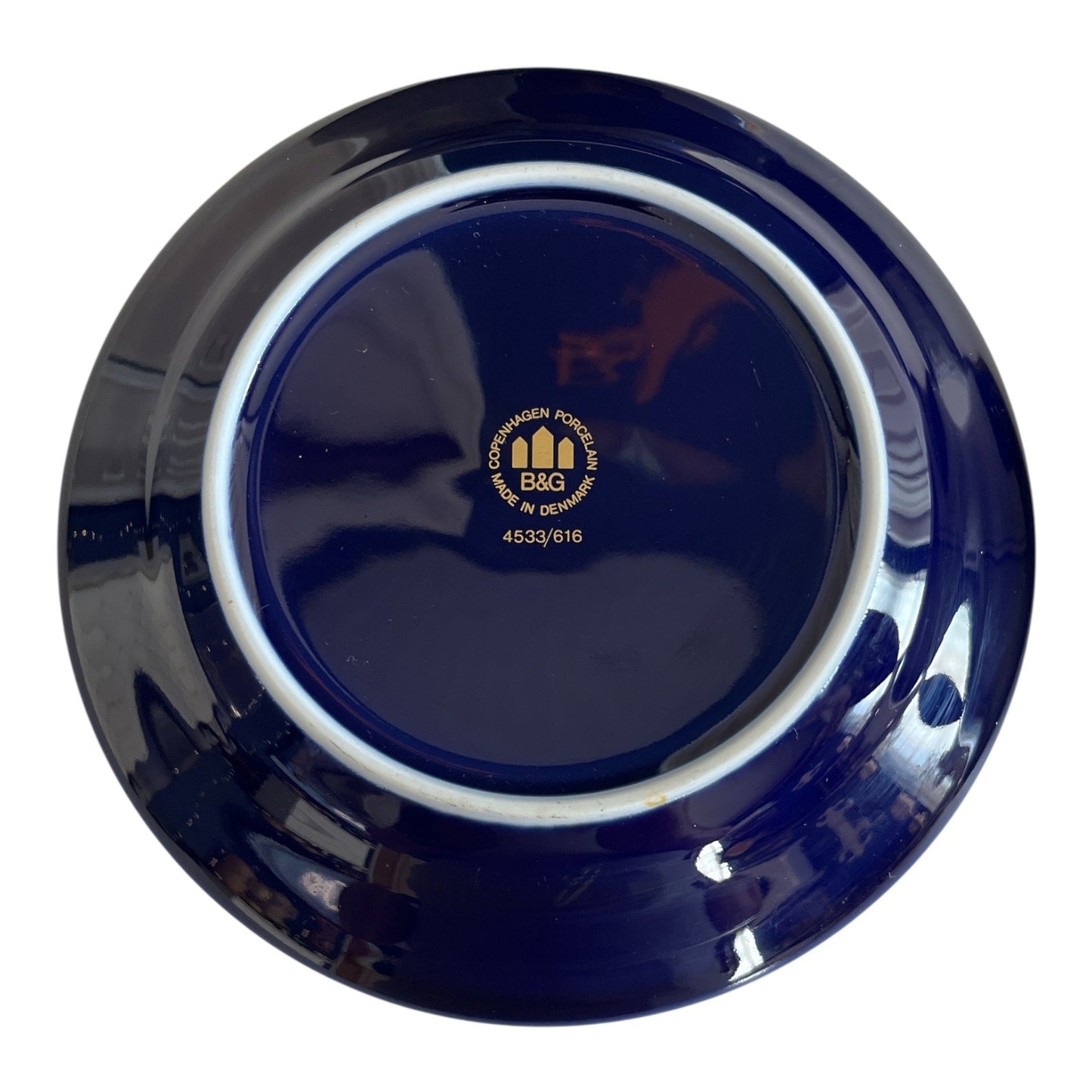 VTG 4 Bing & Grøndahl Copenhagen Porcelain Composer Plates – Cobalt Blue & 22K Gold