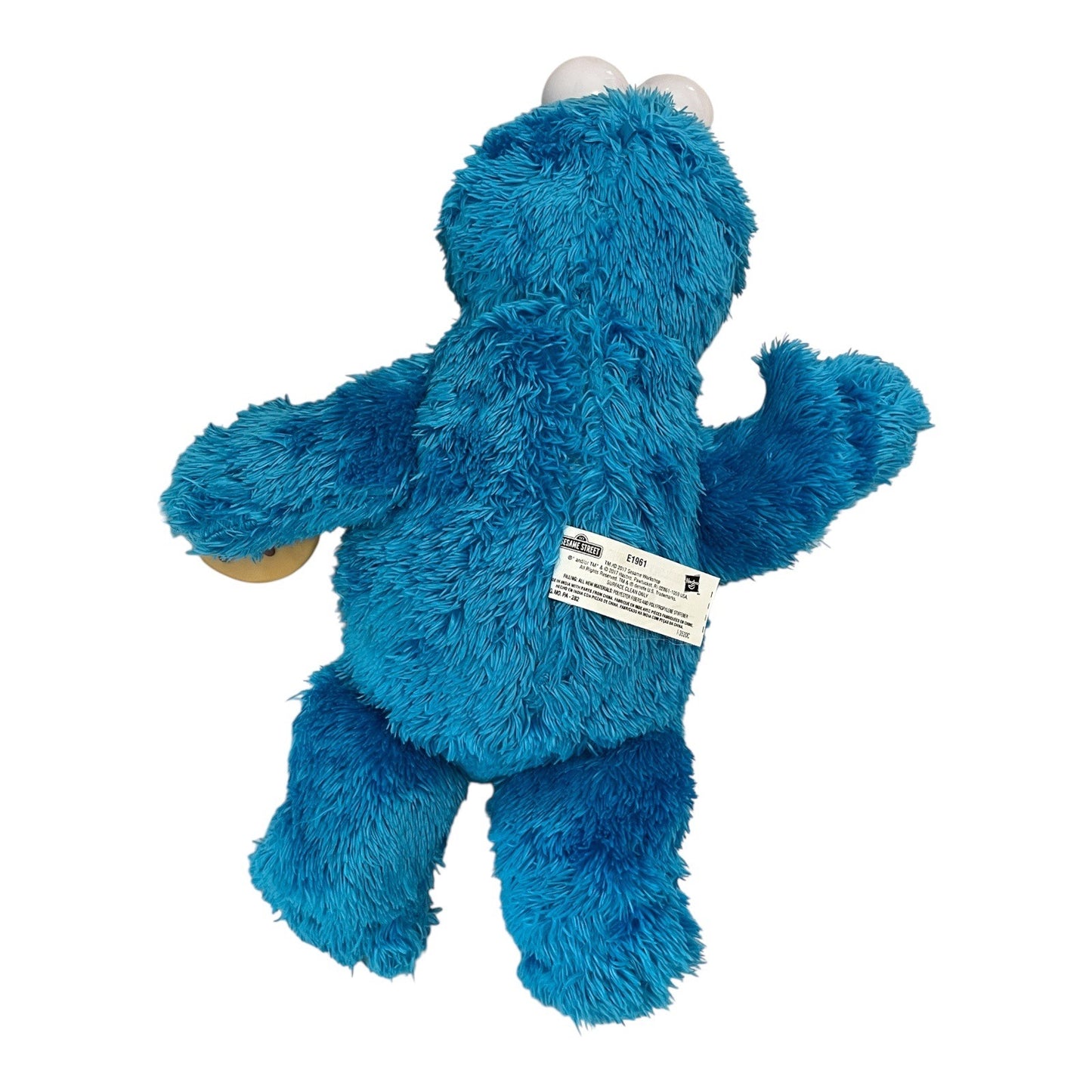 2017 Hasbro Sesame Street Talking Cookie Monster Plush Toy – 14” – Interactive – Shakes & Talks – Blue Fuzzy