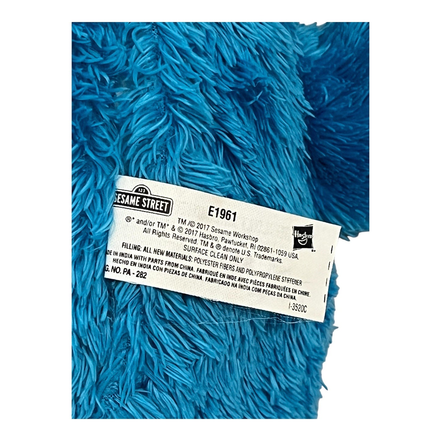 2017 Hasbro Sesame Street Talking Cookie Monster Plush Toy – 14” – Interactive – Shakes & Talks – Blue Fuzzy