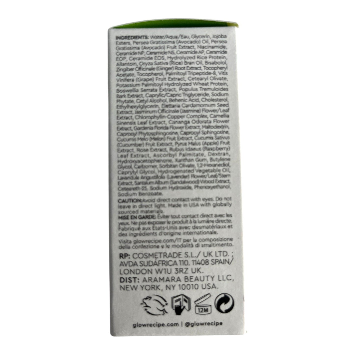Glow Recipe Avocado Ceramide Recovery Serum 30ml / 1 fl oz – Brand New In Box