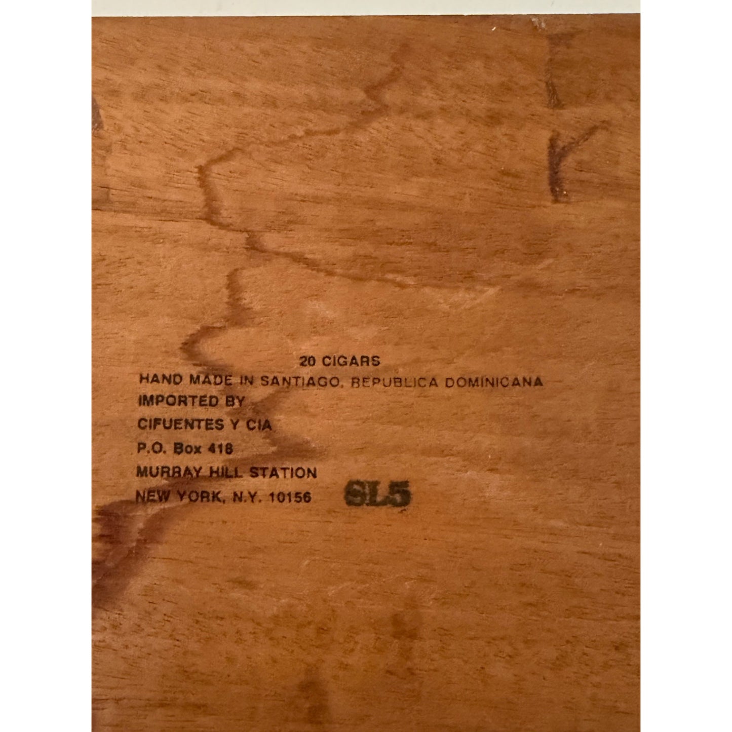 Vintage Partagas Limited Reserve Royale Cigar Box Wooden Humidor Presentation Box w/ Certificate