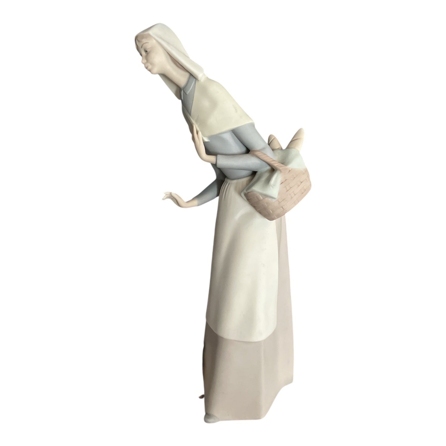 Vintage Lladro “Shepherdess with Dog” Figurine #1011034 – Retired 1989 – Handmade in Spain – Matte Finish