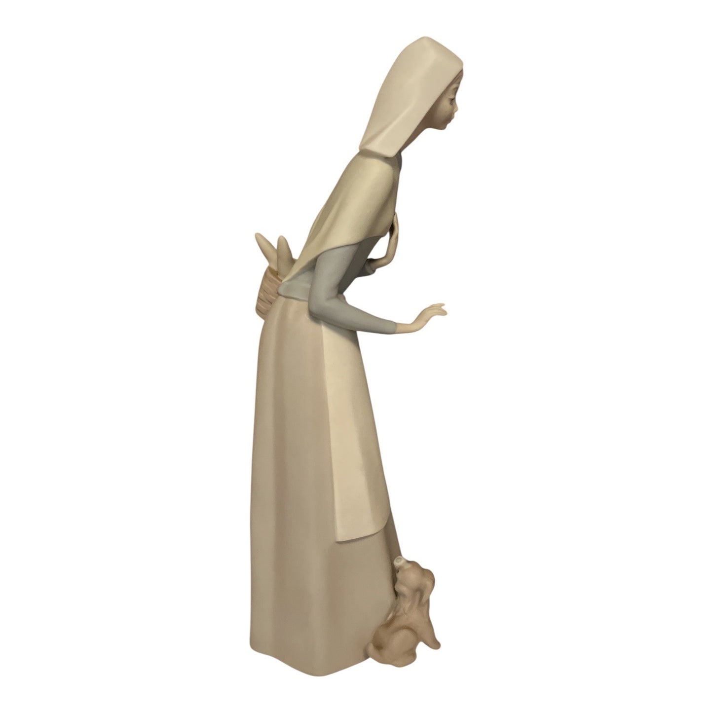 Vintage Lladro “Shepherdess with Dog” Figurine #1011034 – Retired 1989 – Handmade in Spain – Matte Finish