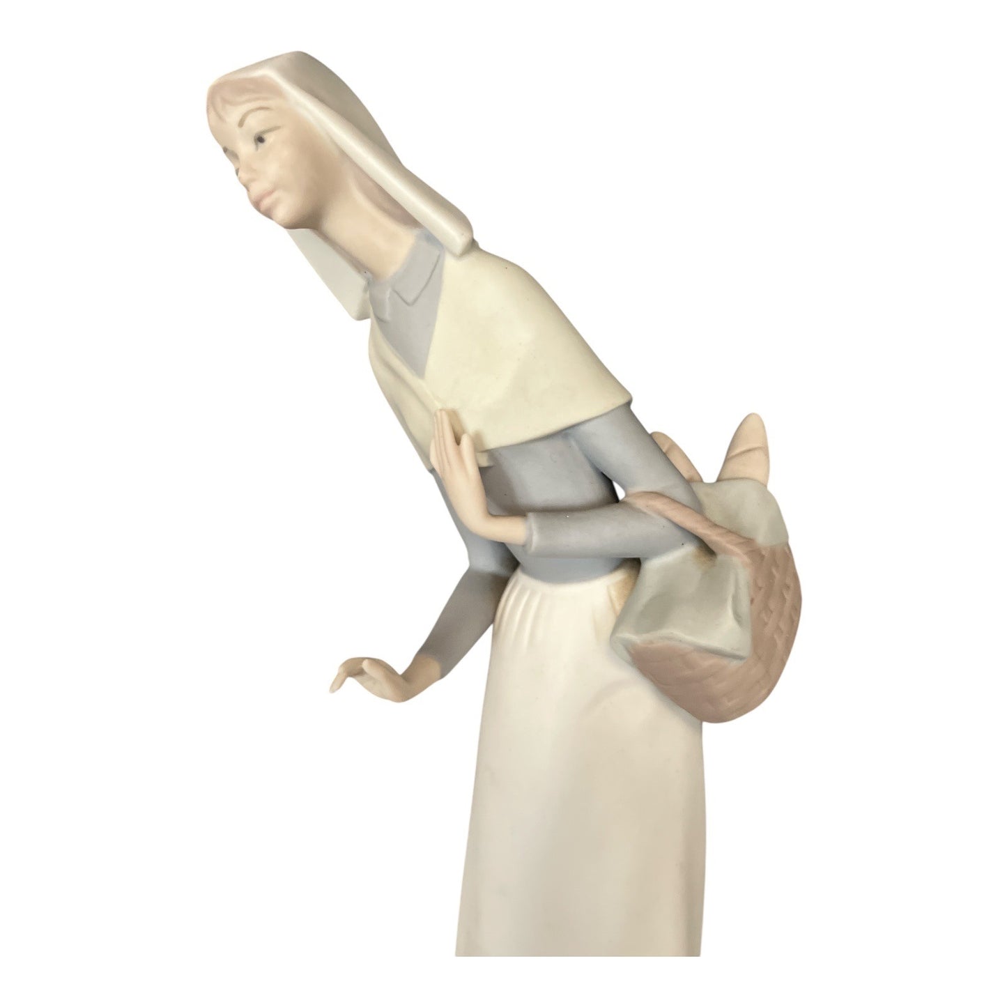 Vintage Lladro “Shepherdess with Dog” Figurine #1011034 – Retired 1989 – Handmade in Spain – Matte Finish
