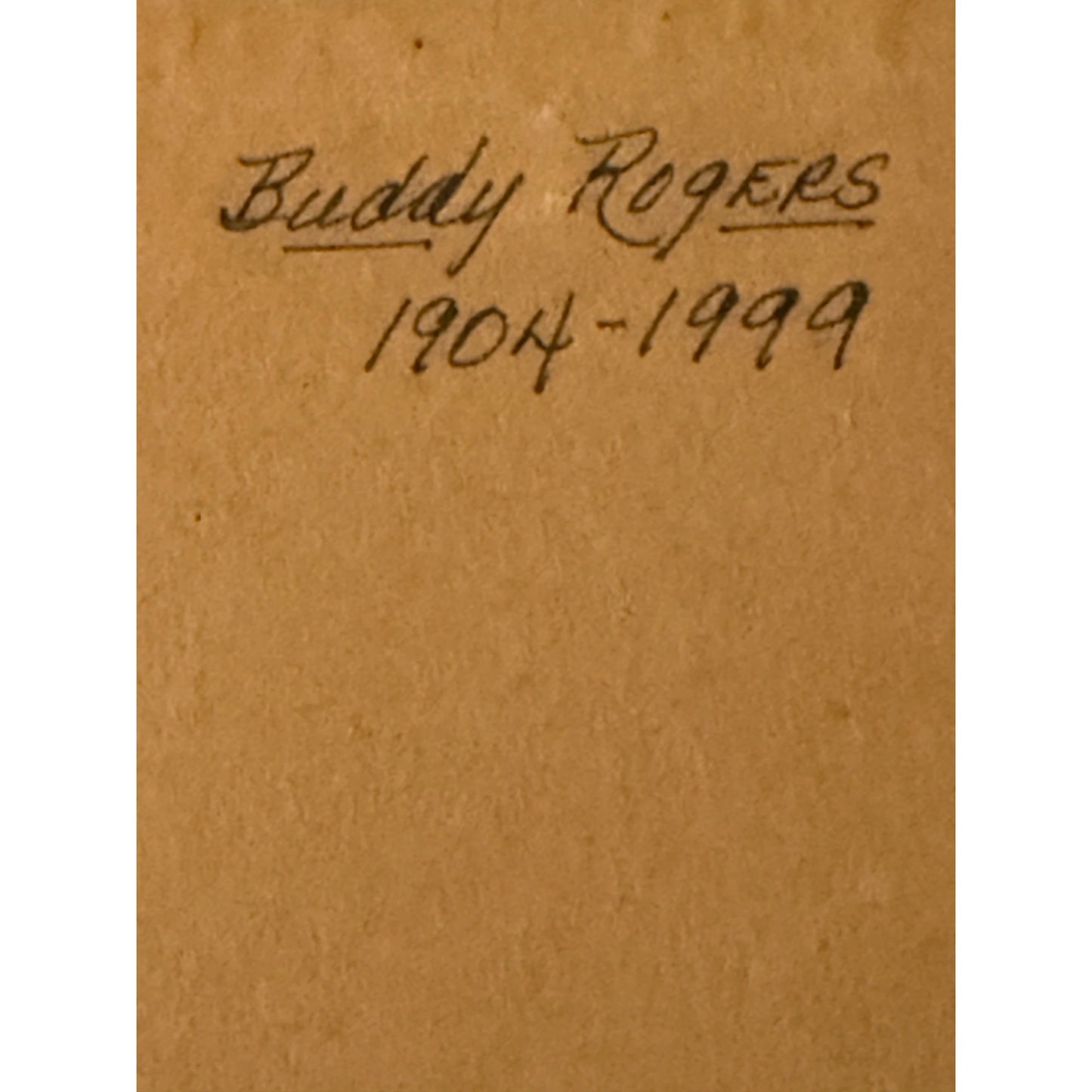 Vintage Buddy Rogers Framed Sepia Portrait Silent Film Star Smoot Theater Parkersburg WV 12x14