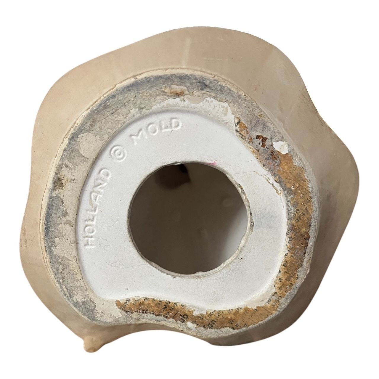 Vintage Holland Mold Girl Figurine with Braids – Hand-Finished Ceramic Bisque Sculpture