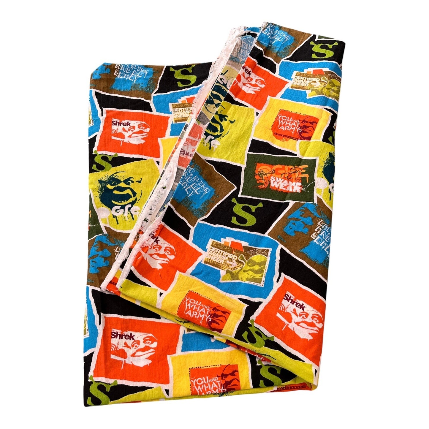 Shrek 2 Swamp Wear Patch Fabric 2 Yards Springs Creative Licensed DreamWorks Cotton