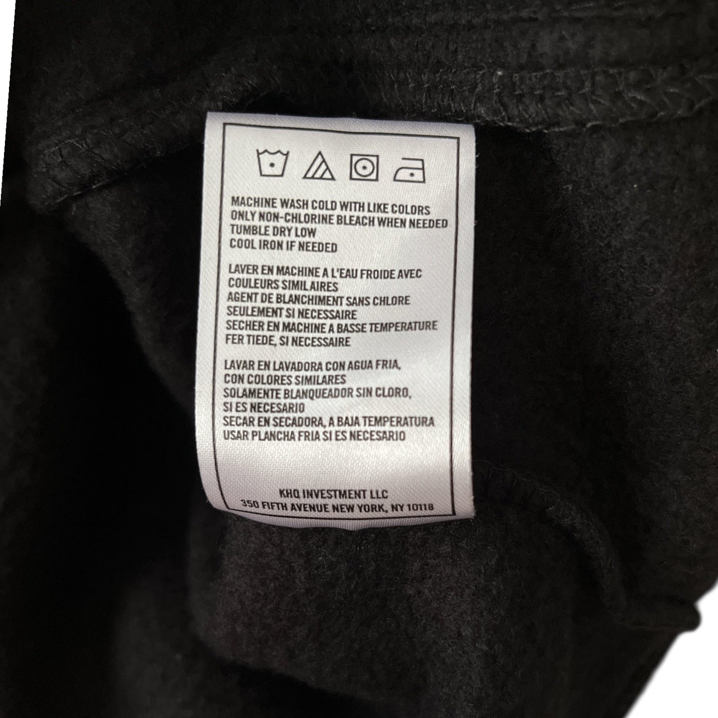 Zoo York Mens Black Full-Zip Jacket W/ White Striped Trim Embroidered Logo Size L 100% Polyester