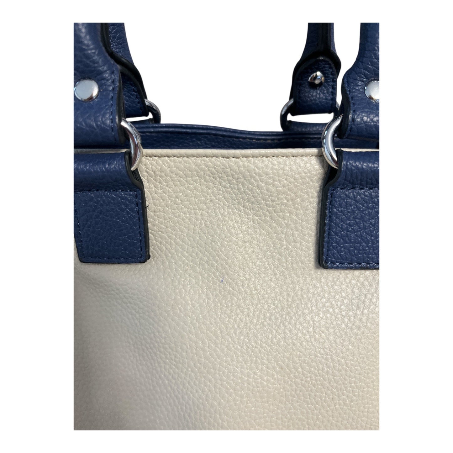 Bradford Exchange James Hautman Songbird Satchel Handbag – Cardinal Charm – Blue Trim – Faux Leather