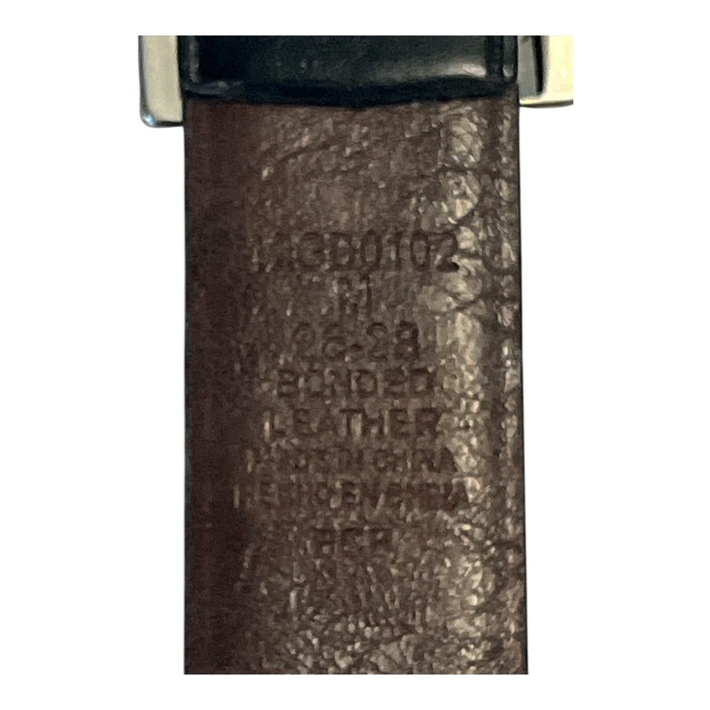 Dickies Men’s Black Leather Belt Size 28 | 27.25” x 1” | Silver Buckle | Made in China
