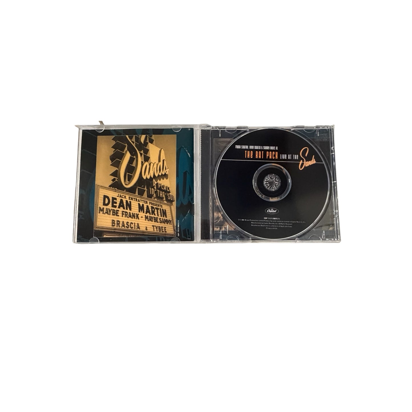The Rat Pack Live at the Sands CD Frank Sinatra Dean Martin Sammy Davis Jr Capitol 2001