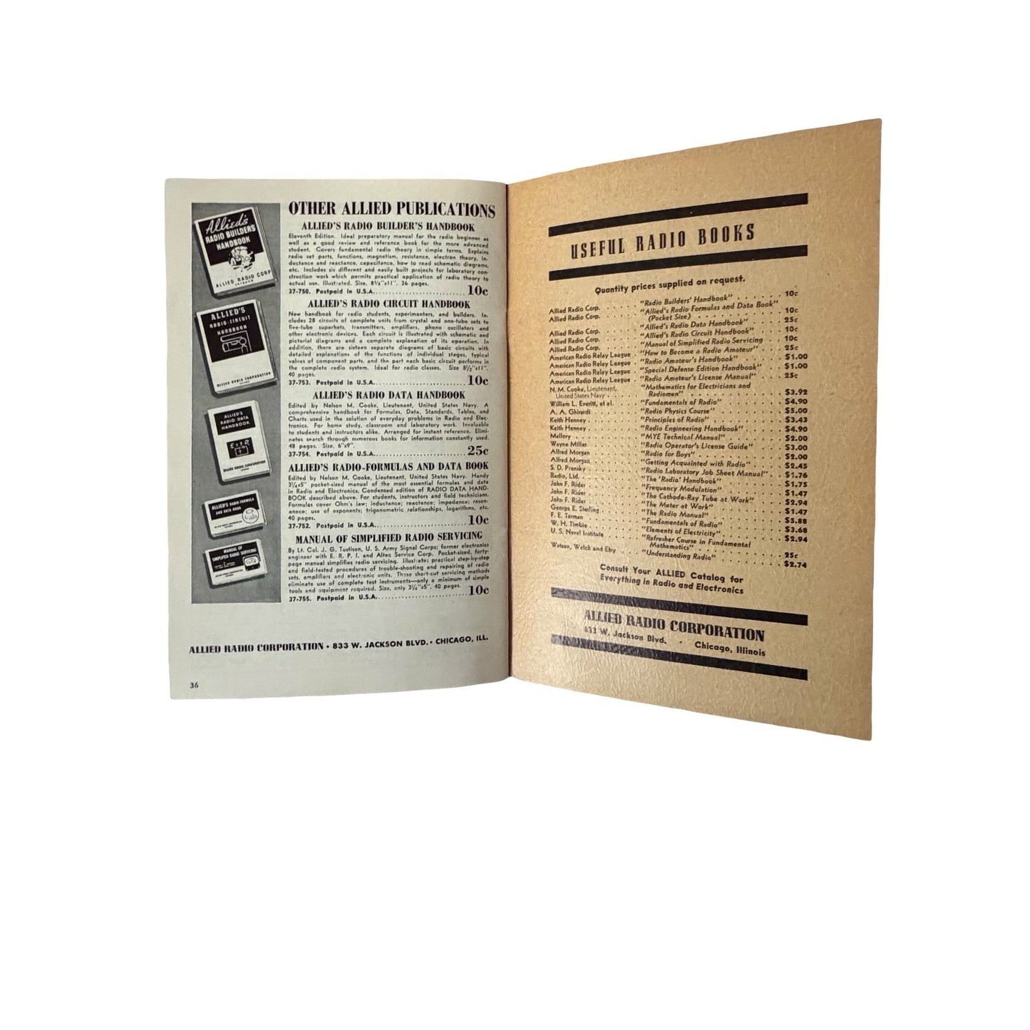 Vintage 1943 A Dictionary of Radio Terms Allied Radio Electronics Television Handbook