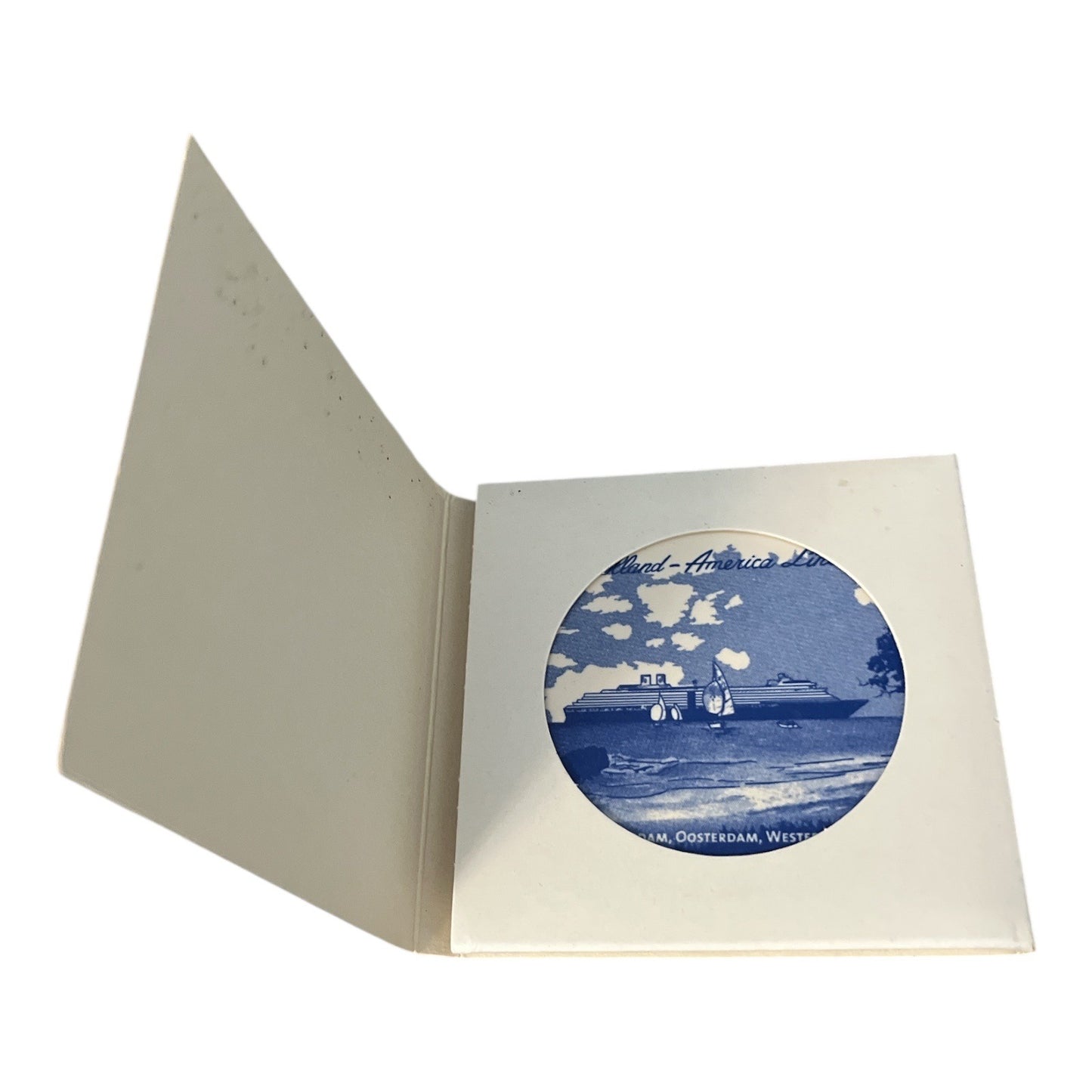 Holland America Line Ceramic Tile Coaster – Royal Goedewaagen – Zuiderdam, Oosterdam, Westerdam & Noordam with COA