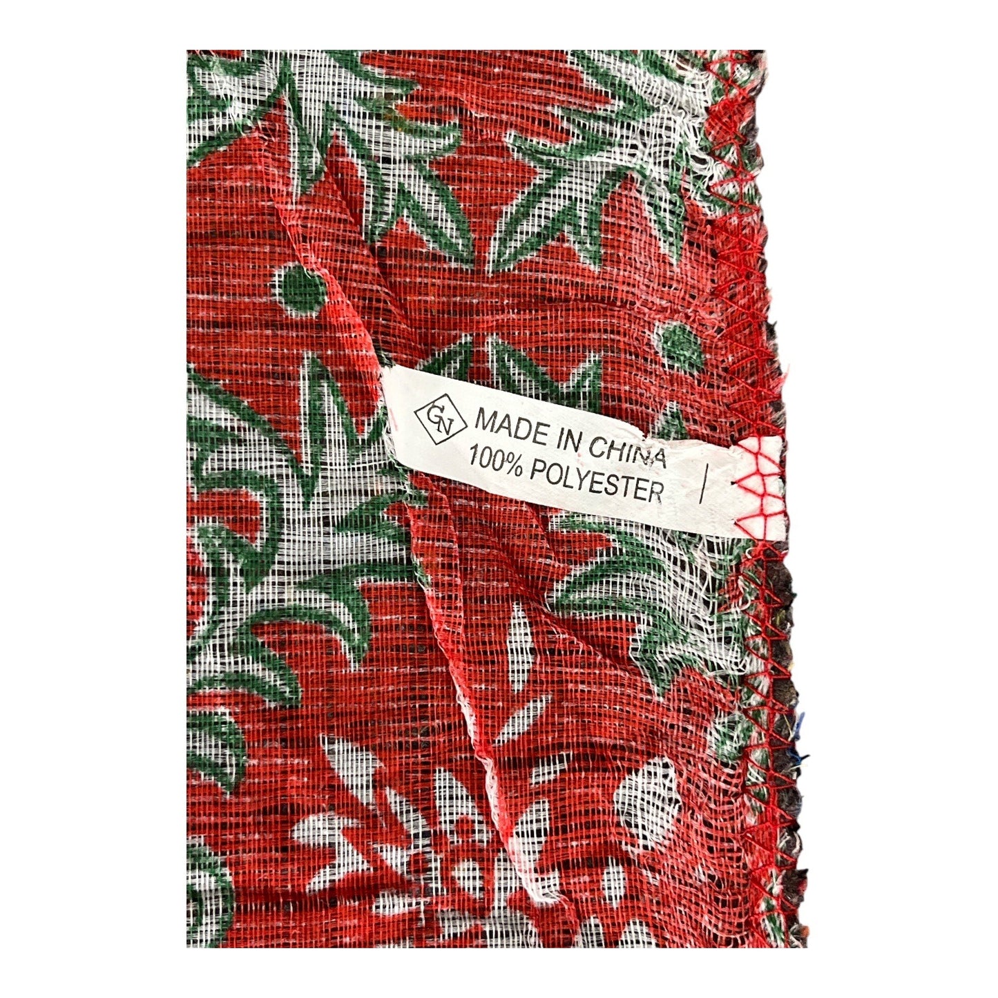 Set of 2 Vintage Polyester Prayer Rugs – Red & Gold Mosque Design with Fringed Edges