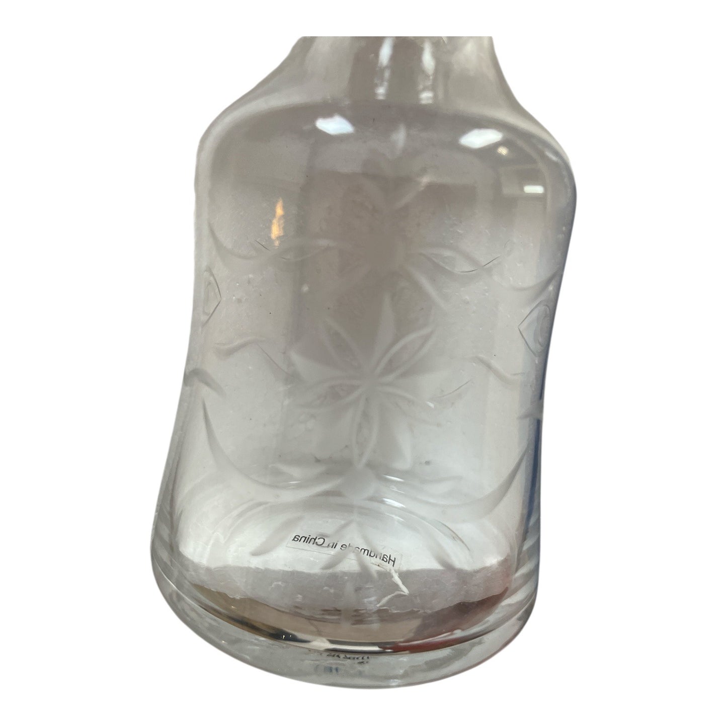 Southern Living at HOME English Garden Bedside Set – Handmade Etched Glass Carafe and Cup – New in Box