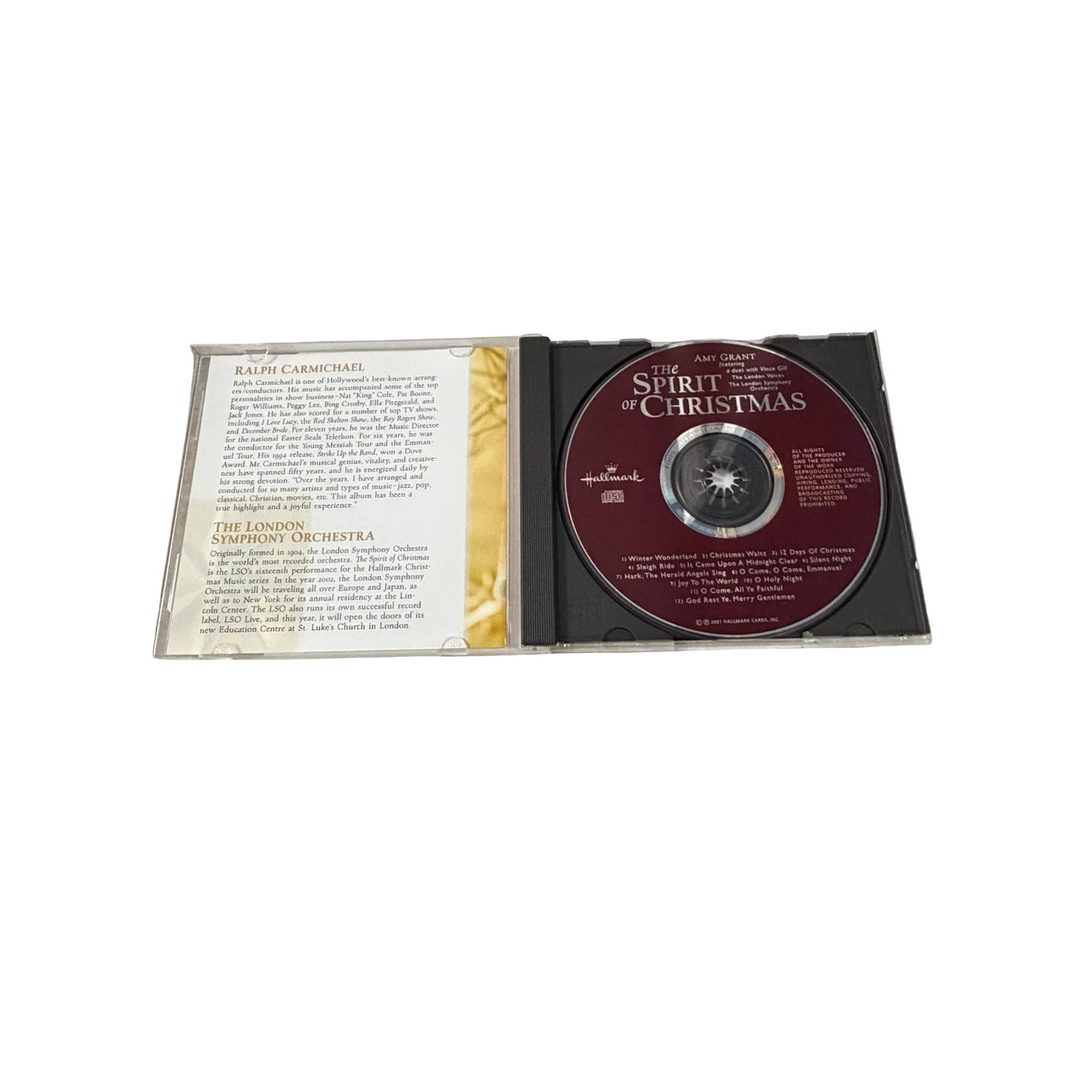 Hallmark Presents The Spirit of Christmas CD Amy Grant Vince Gill London Symphony 2001