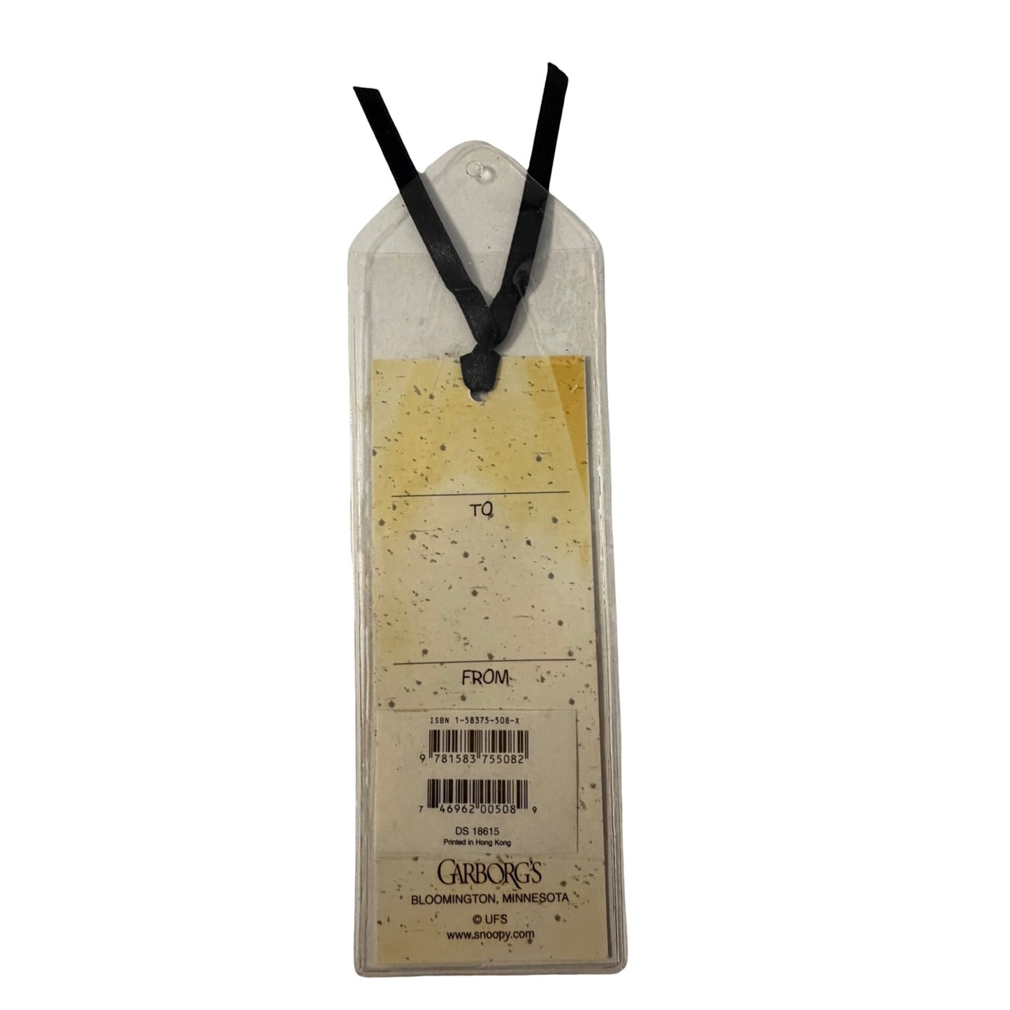 Snoopy by Everhart Friendship Is A Cozy Shelter Bookmark Gift Tag Peanuts