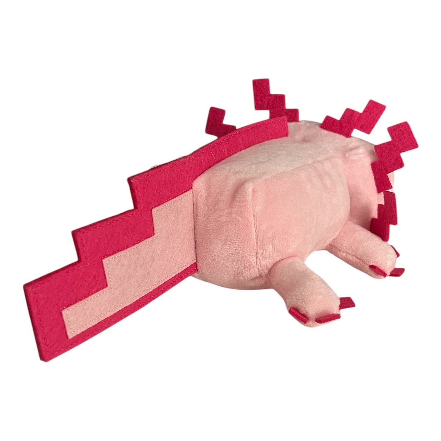 Minecraft Axolotl Plush — Pink Pixel Axolotl — Mojang Studios / Mattel