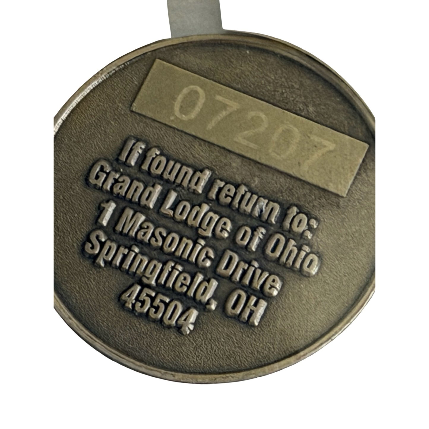 Vintage 2017 Grand Lodge of Ohio Freemasonry 300 Years Masonic Key Fob Medallion