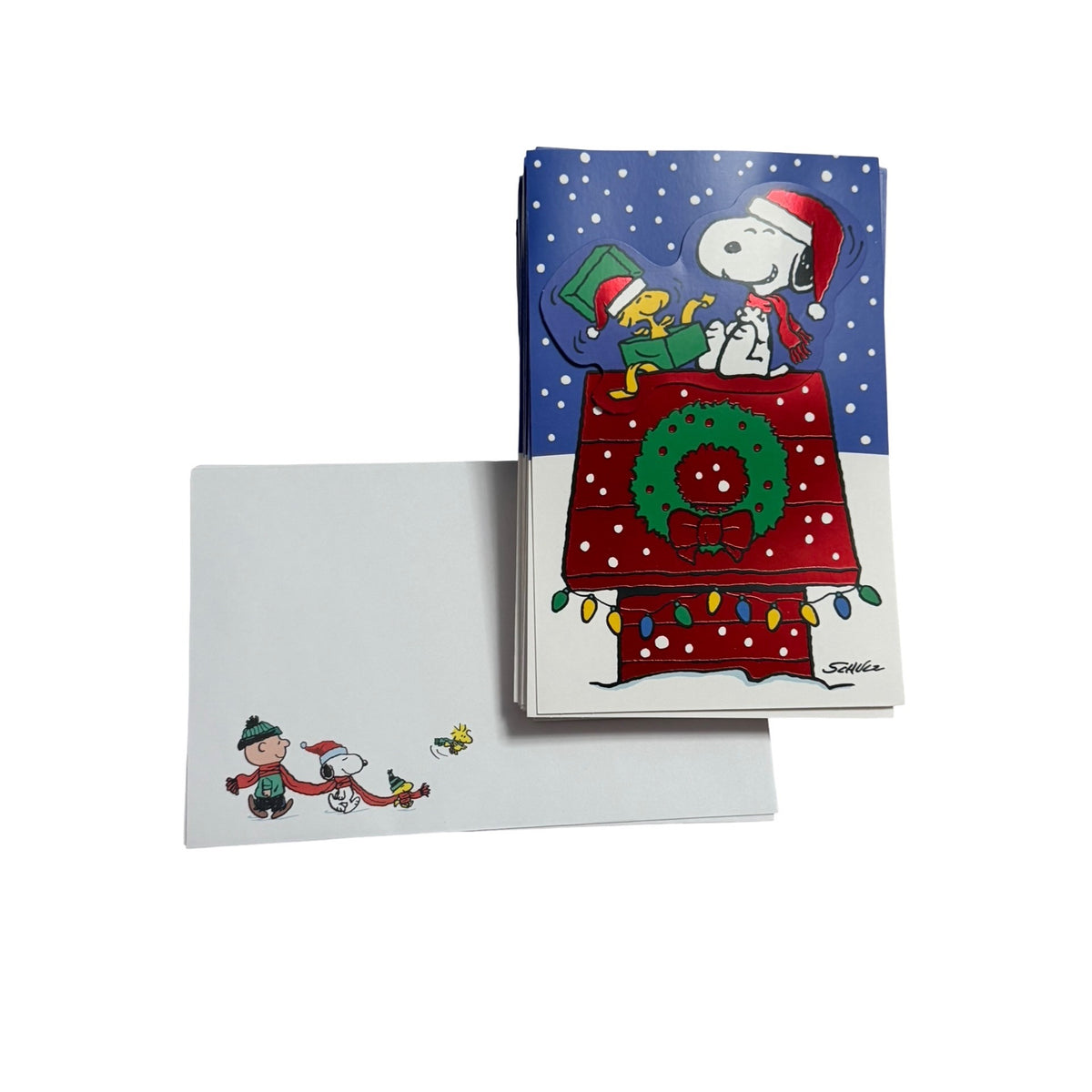 Hallmark Peanuts Snoopy Woodstock Christmas Cards and Envelopes 20 Count