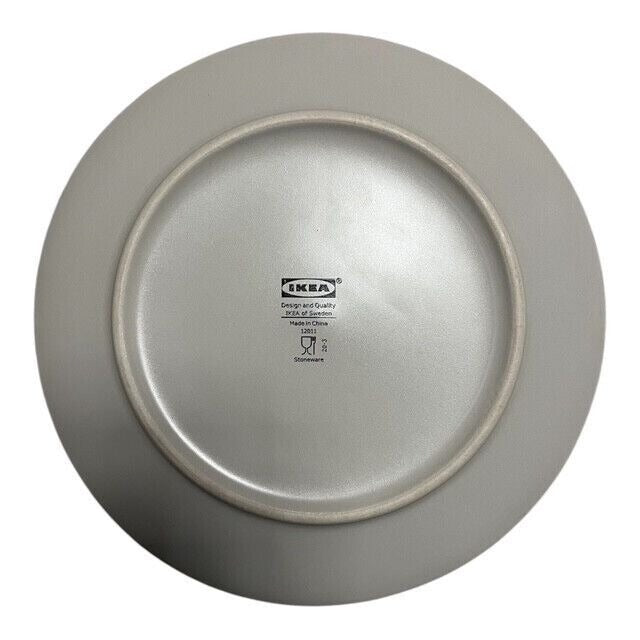 IKEA Dinera Light Grey Matte Stoneware Salad Plate – 7 7/8″ (Model 12011 / 504.239.74)