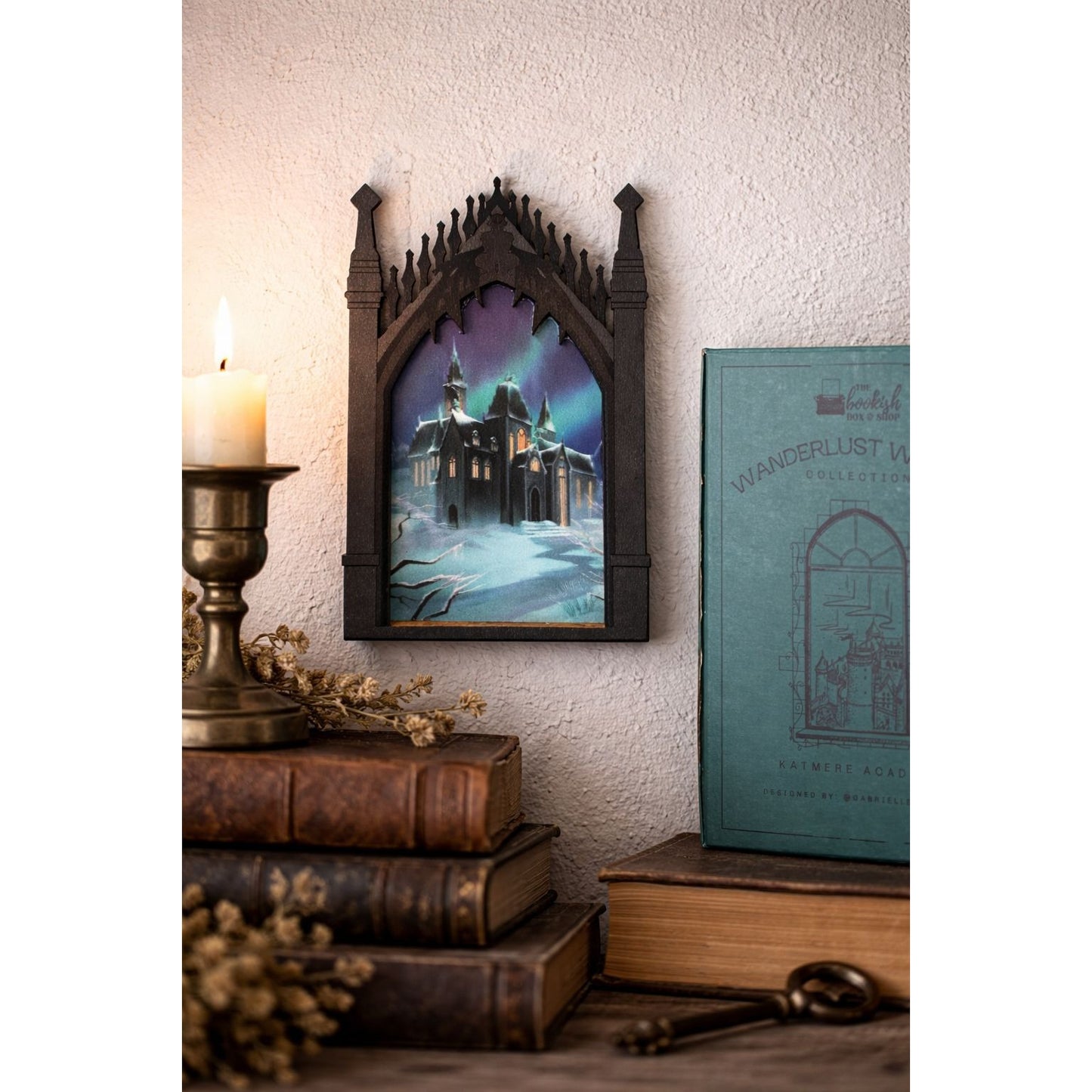 Wanderlust Window Katmere Academy Gothic Arch Wall Art The Bookish Box Shop