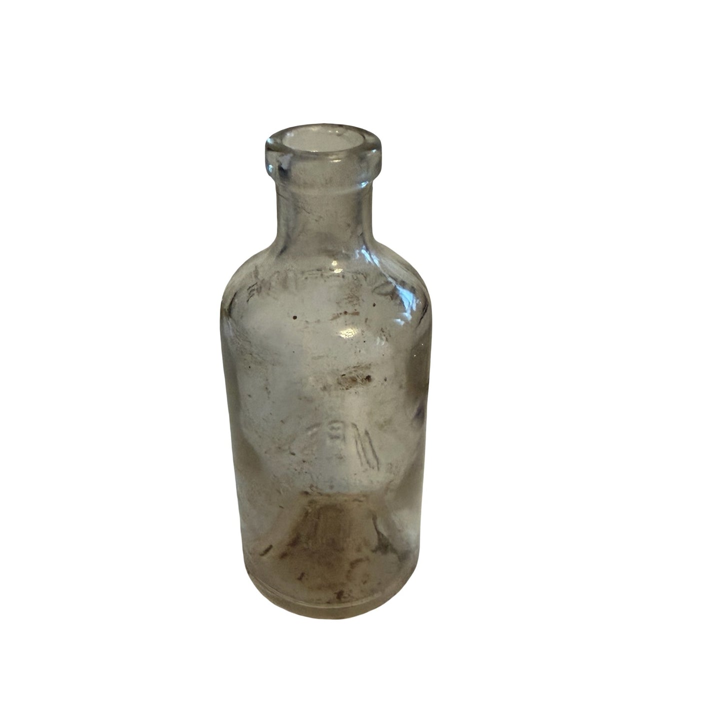 Antique Listerine Lambert Pharmacal Company Embossed Glass Bottle Medicine Apothecary