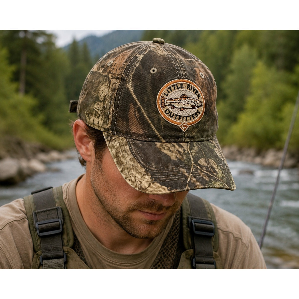 Imperial Little River Outfitters Camo Fishing Hat Trout Fly Fishing Cap Adjustable