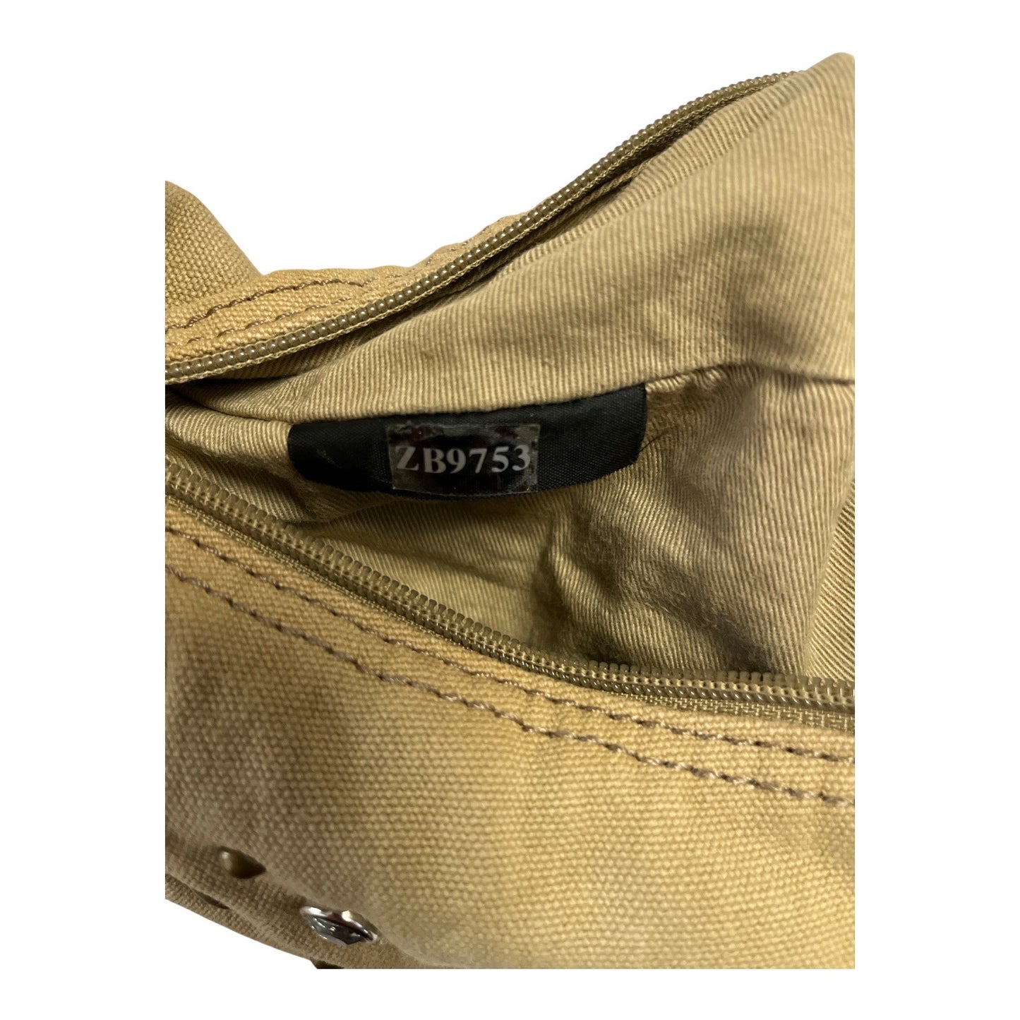 Fossil ZB9753 Canvas Shoulder Bag – Y2K Retro Boho, Studded & Rhinestone