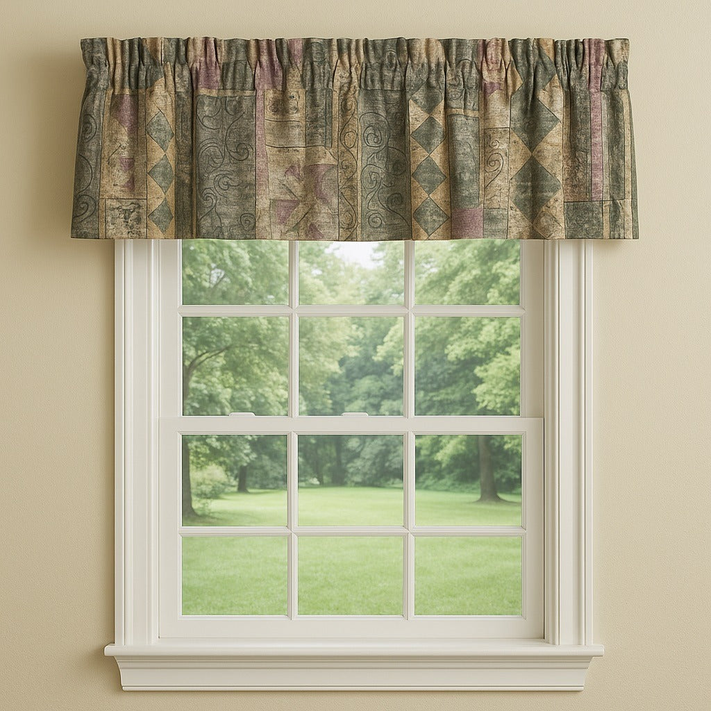 Croscill Benetello Window Valance Tapestry Style 88 x 17.5 Cotton Blend Tuscan Decor