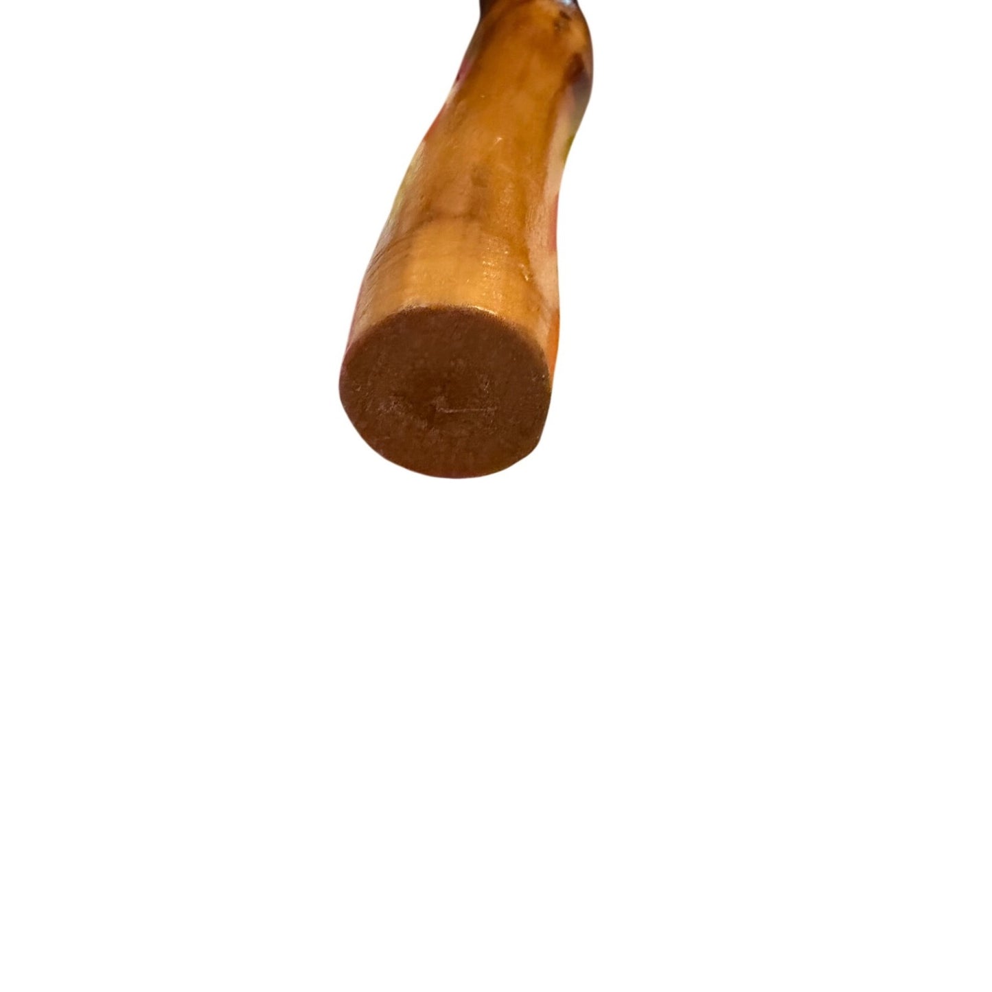 Vintage Hand Carved Wood Walking Cane Stick Rustic Natural Branch 34”