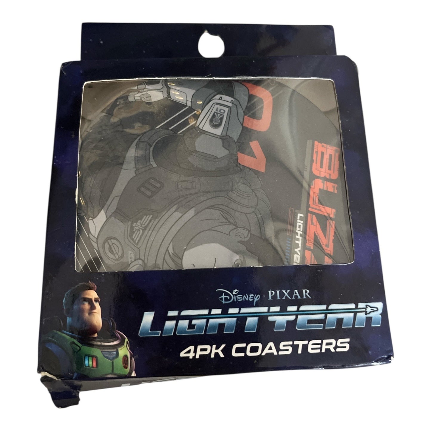 Disney Pixar Lightyear 4-Pack Coasters – Buzz Lightyear – 2022 – Cork Backed