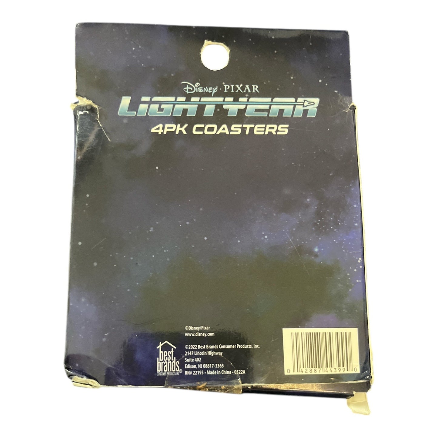 Disney Pixar Lightyear 4-Pack Coasters – Buzz Lightyear – 2022 – Cork Backed