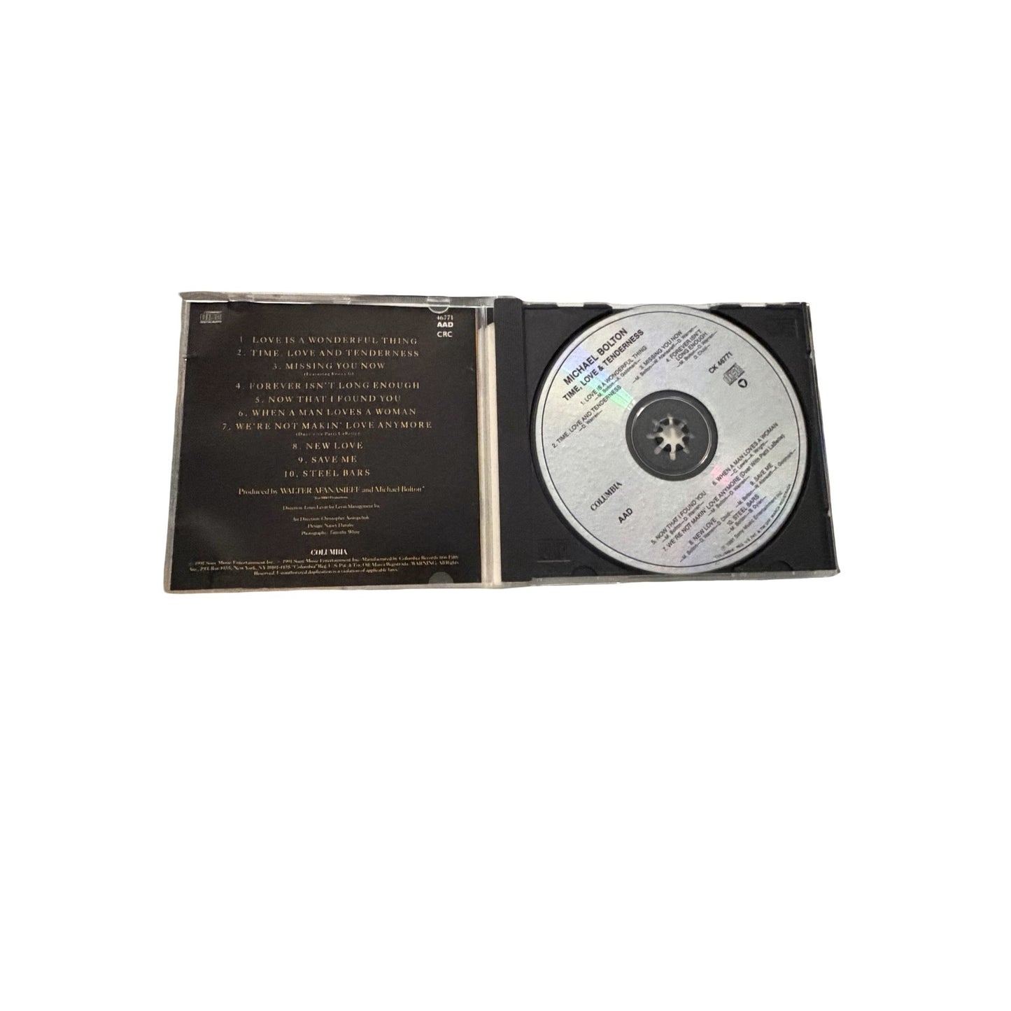 Michael Bolton Time, Love & Tenderness CD 1991 Columbia Love Is A Wonderful Thing
