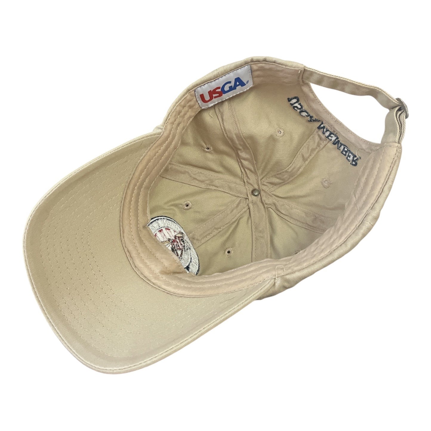 2005 U.S. Open Pinehurst No. 2 Hat – USGA Member Embroidered Cap – Adjustable Khaki Baseball Hat