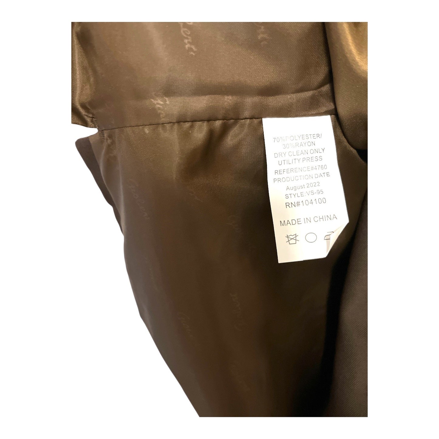 New Gioberti Men's Dress Vest – Light Brown, Size L, 70/30 Poly Rayon, Adjustable Back, 2022